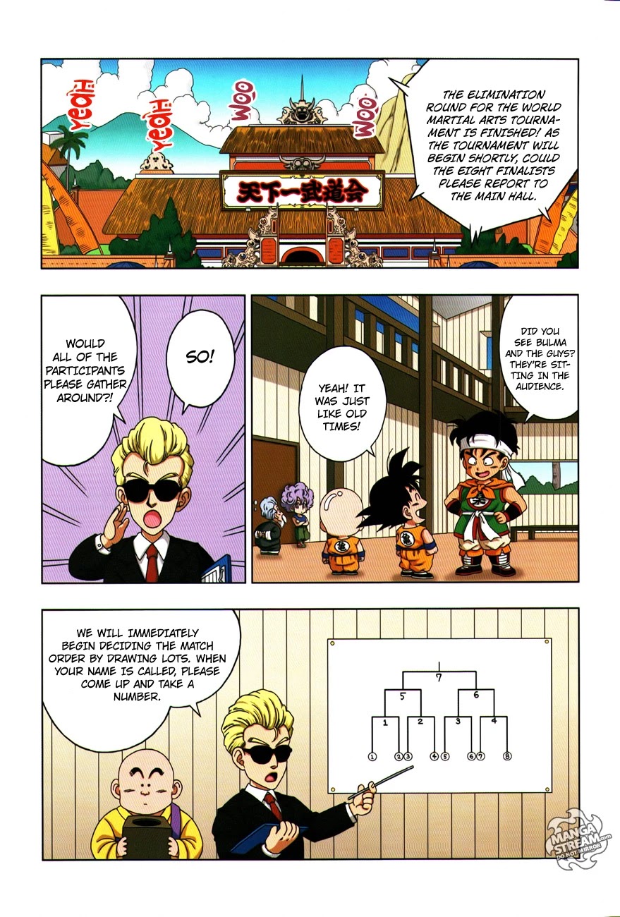 Dragon Ball SD Chapter 9 page 8 - Chapter 9: The Curtain Rises on the Tenka’ichi Budōkai!!!