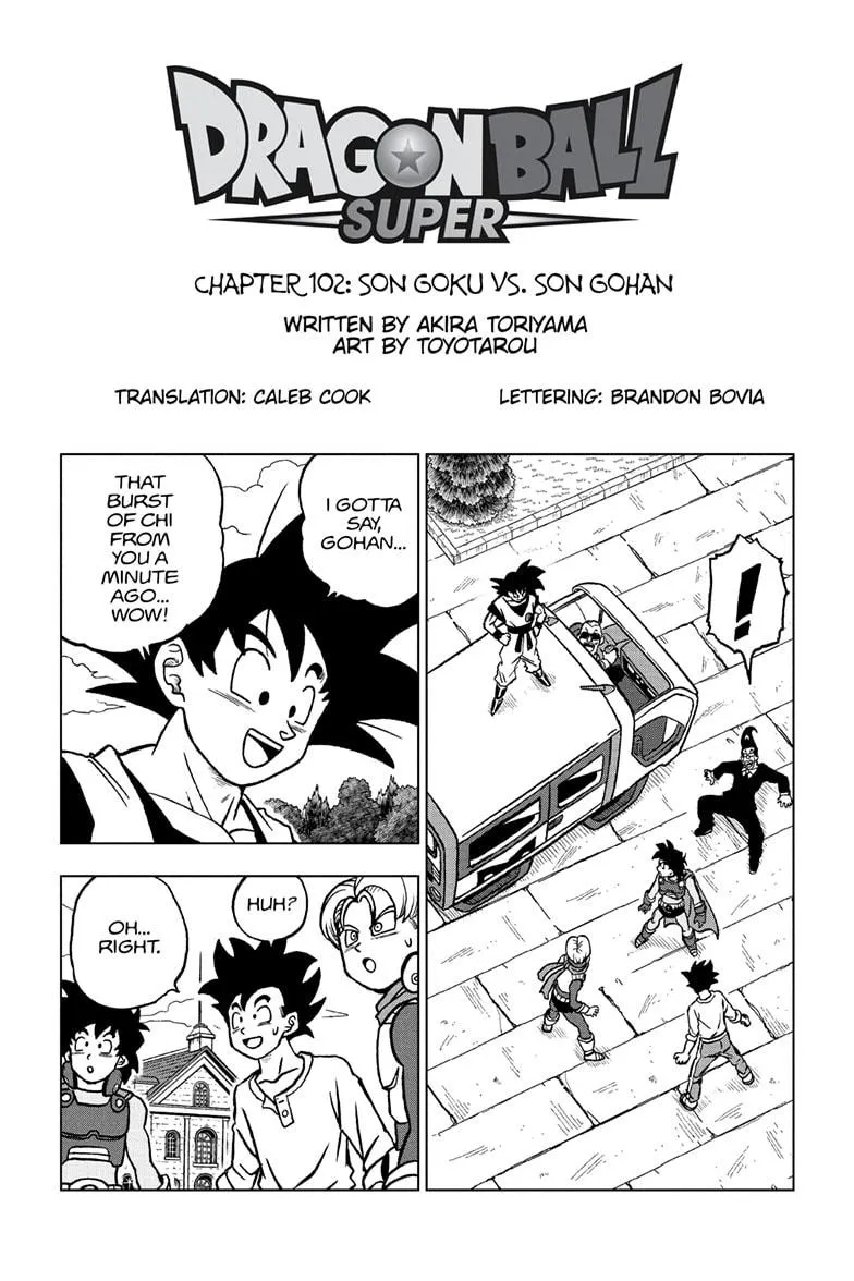Dragon Ball Super Chapter 102 page 1 - Chapter 102: Son Goku vs. Son Gohan