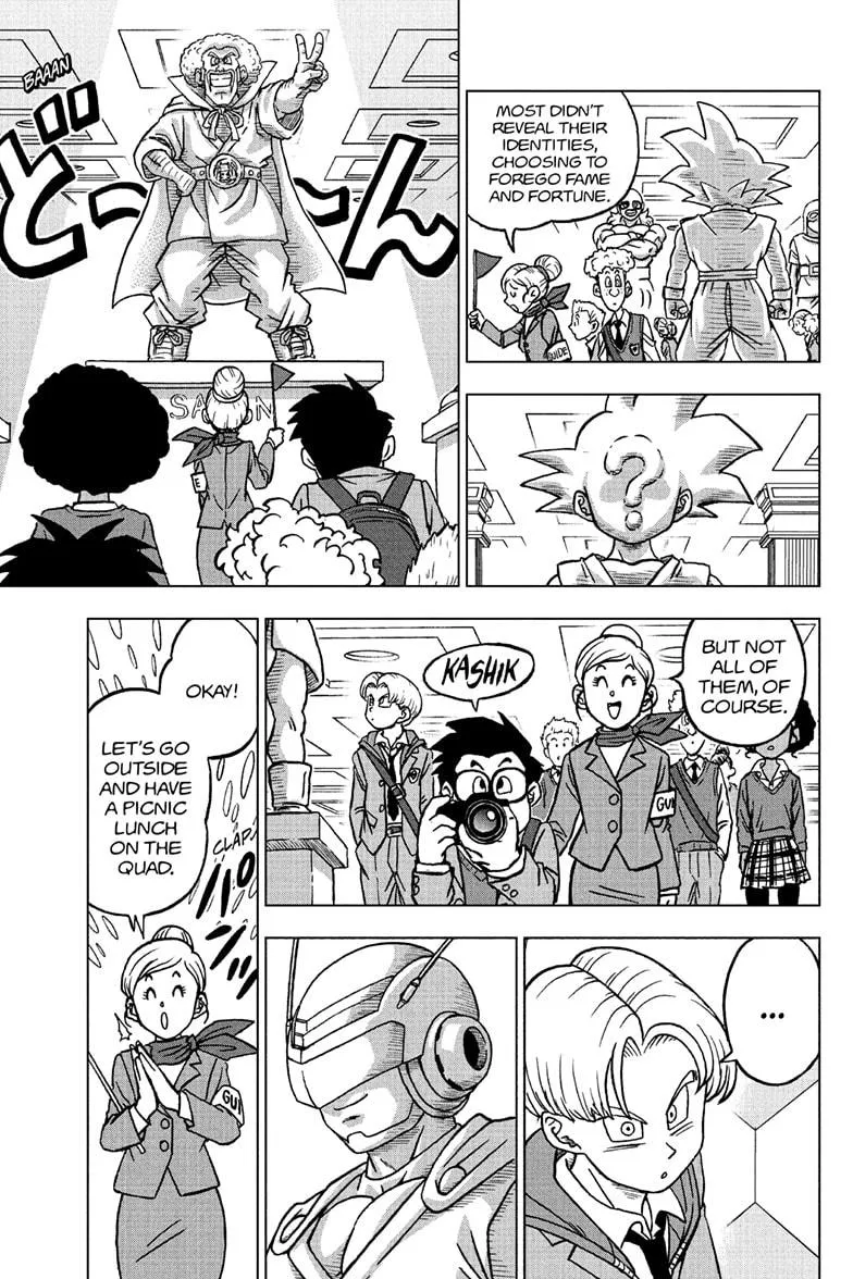 Dragon Ball Super Chapter 104 page 13 - Chapter 104: The Birth of Saiyaman X