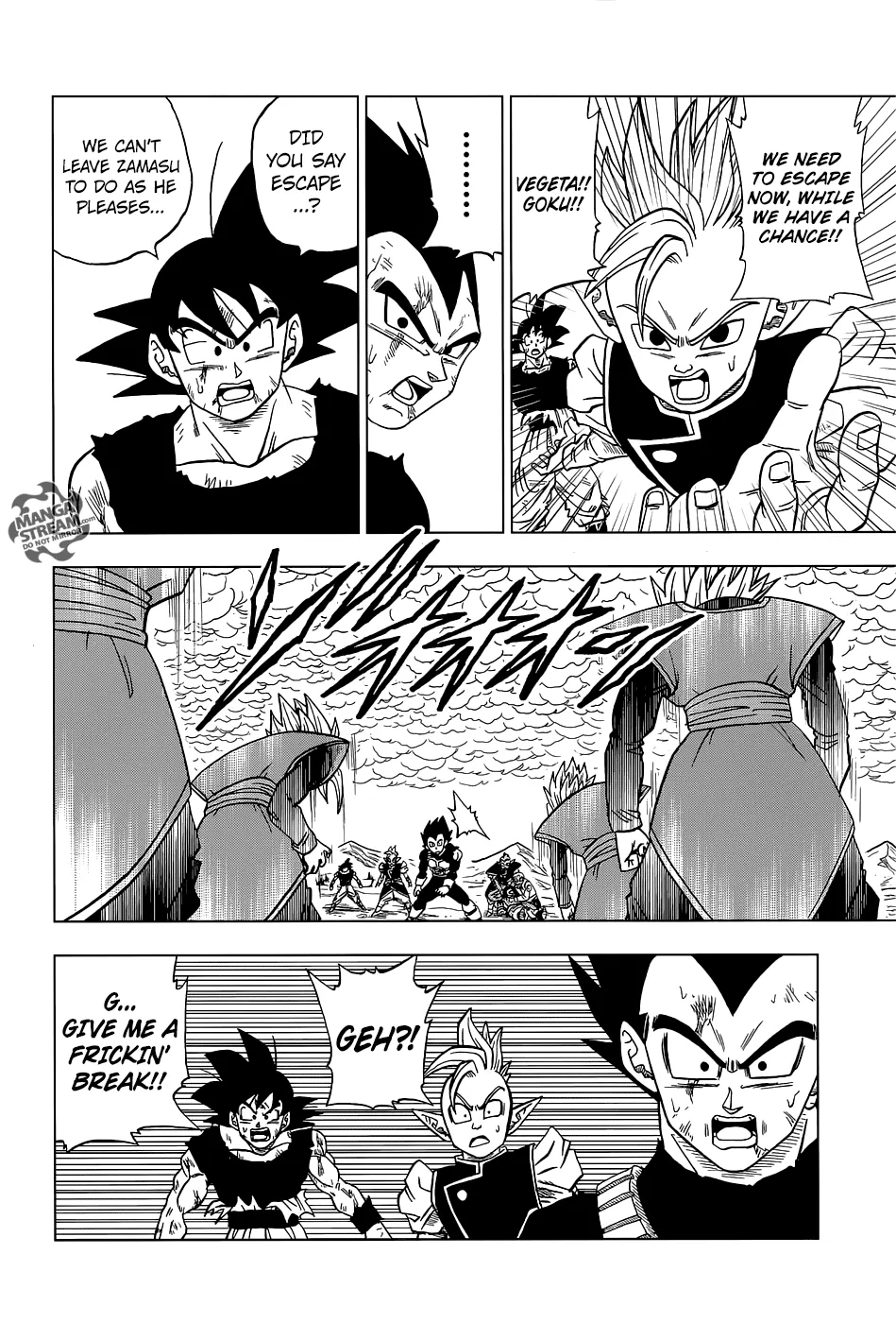 Dragon Ball Super Chapter 25 page 44 - Chapter 25: Will It Be Goku?! Or Zamas?!