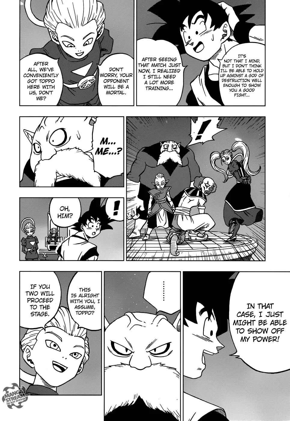Dragon Ball Super Chapter 29 page 18 - Chapter 29: Toppo, Universe 11 God of Destruction Candidate!