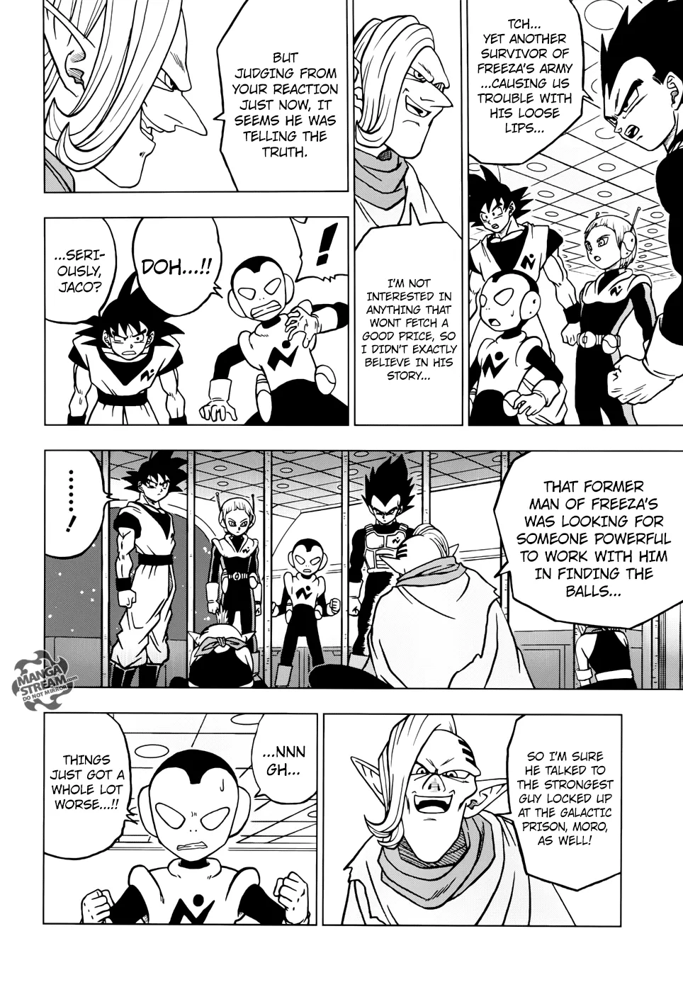 Dragon Ball Super Chapter 44 page 10 - Chapter 44: Escaped Prisoner Moro