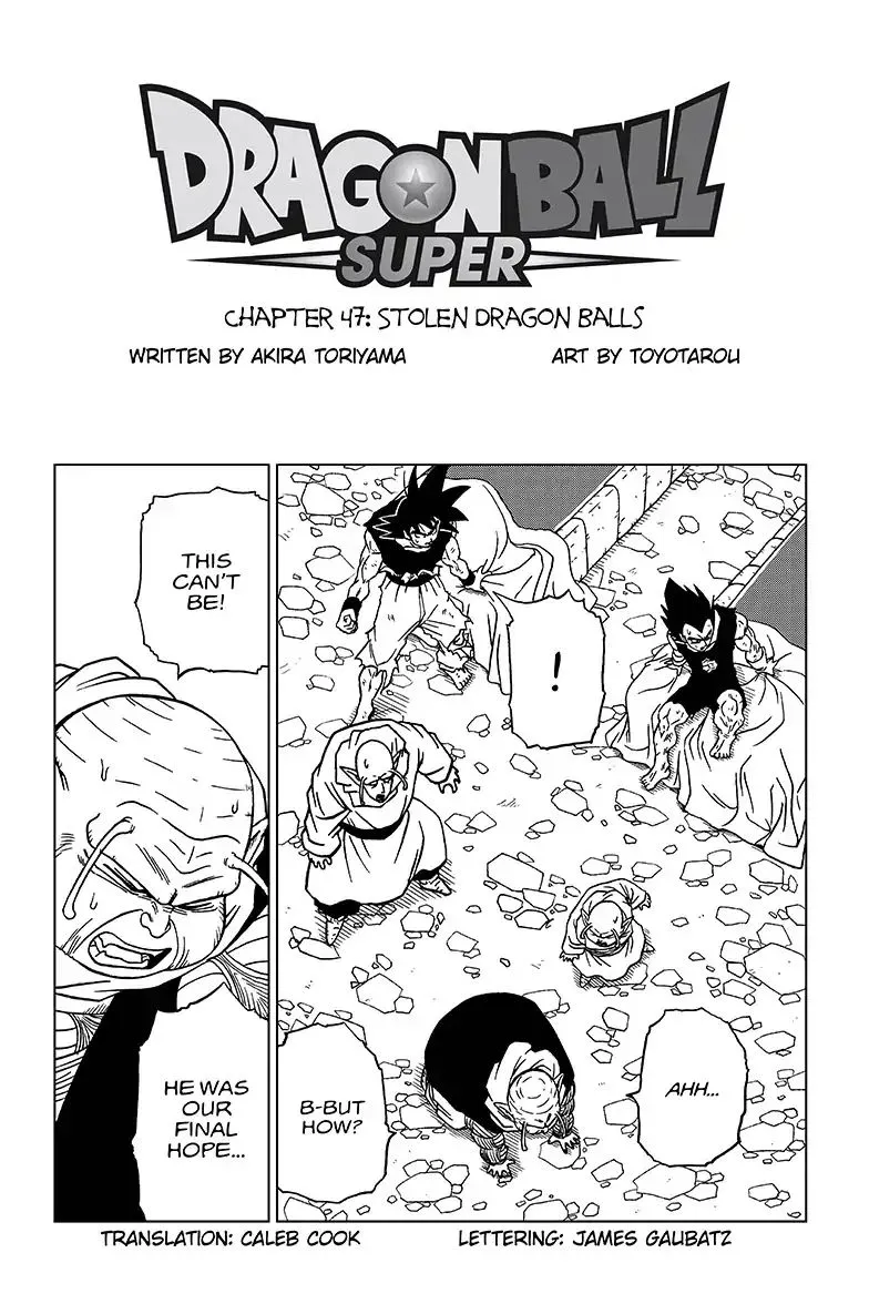 Dragon Ball Super Chapter 47 page 1 - Chapter 47: Stolen Dragon Balls