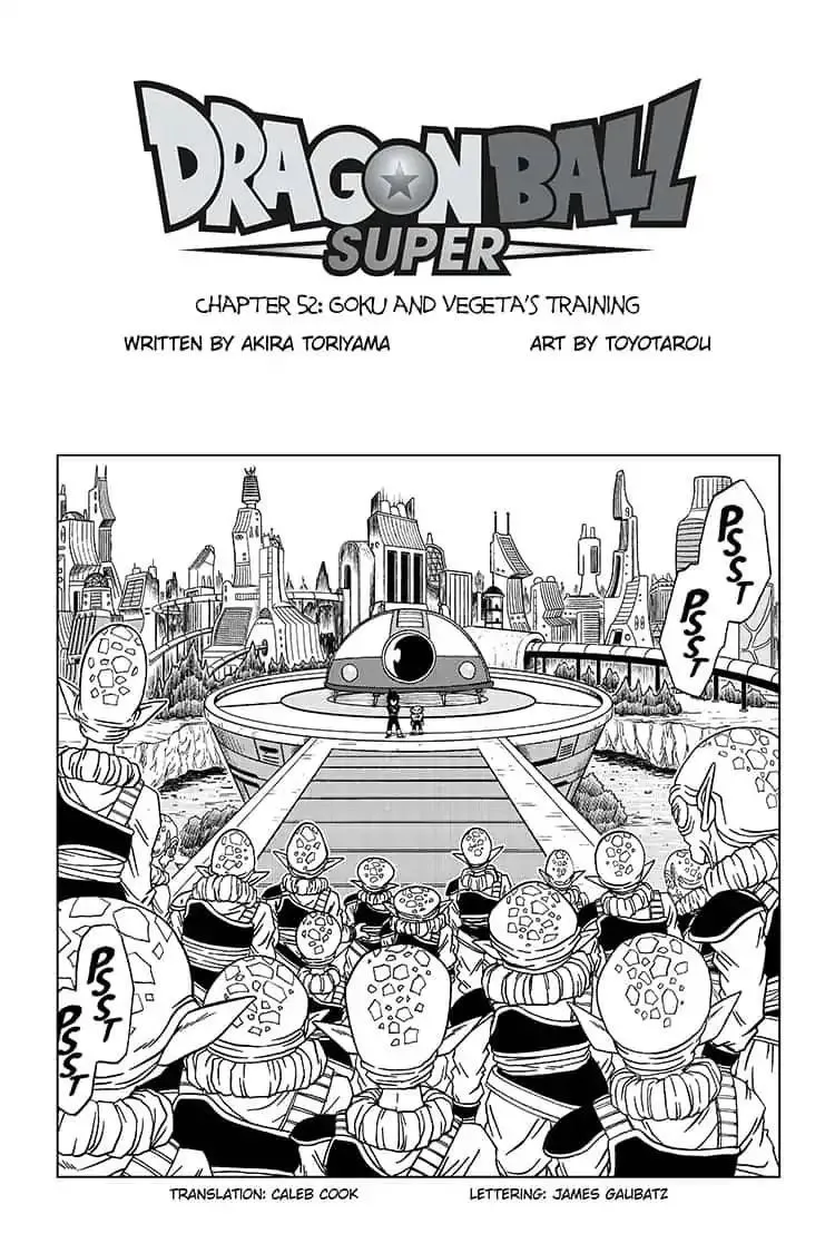 Dragon Ball Super Chapter 52 page 1 - Chapter 52: Goku and Vegeta's Training