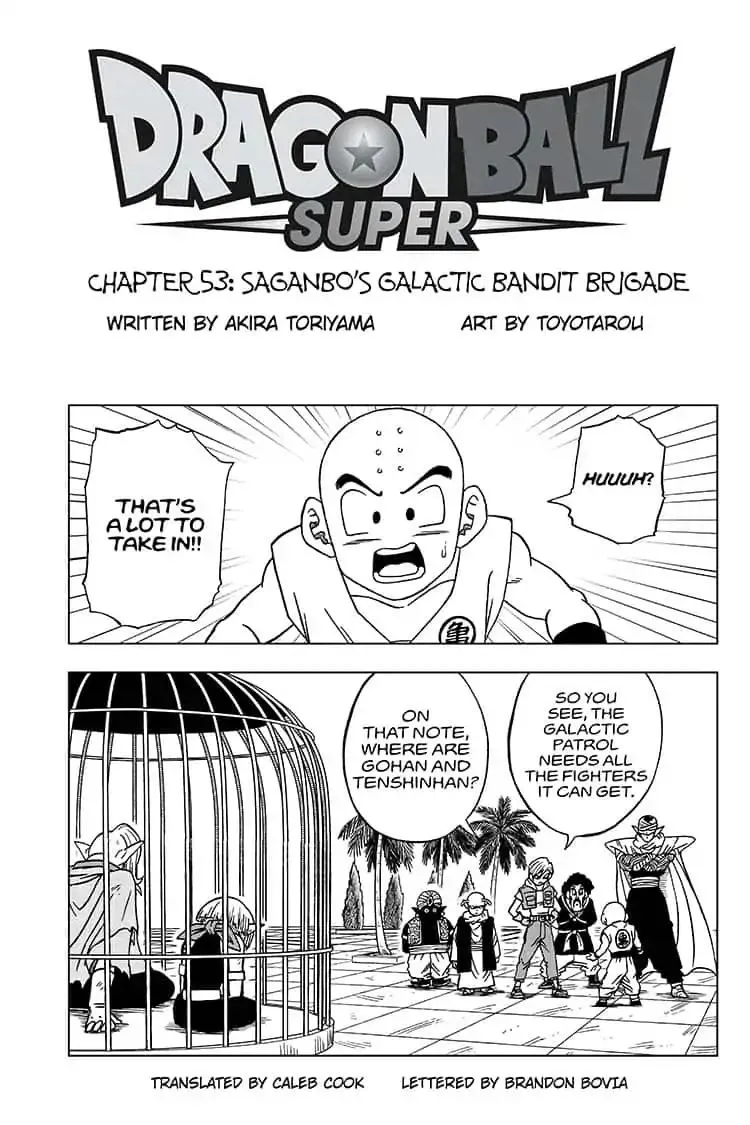 Dragon Ball Super Chapter 53 page 1 - Chapter 53: Saganbo's Galactic Bandit Brigade