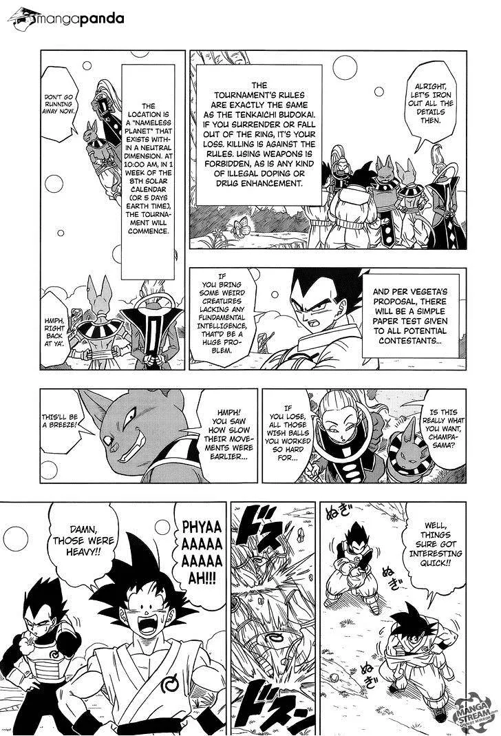 Dragon Ball Super Chapter 6 page 11 - Chapter 6: Tournament Preparation