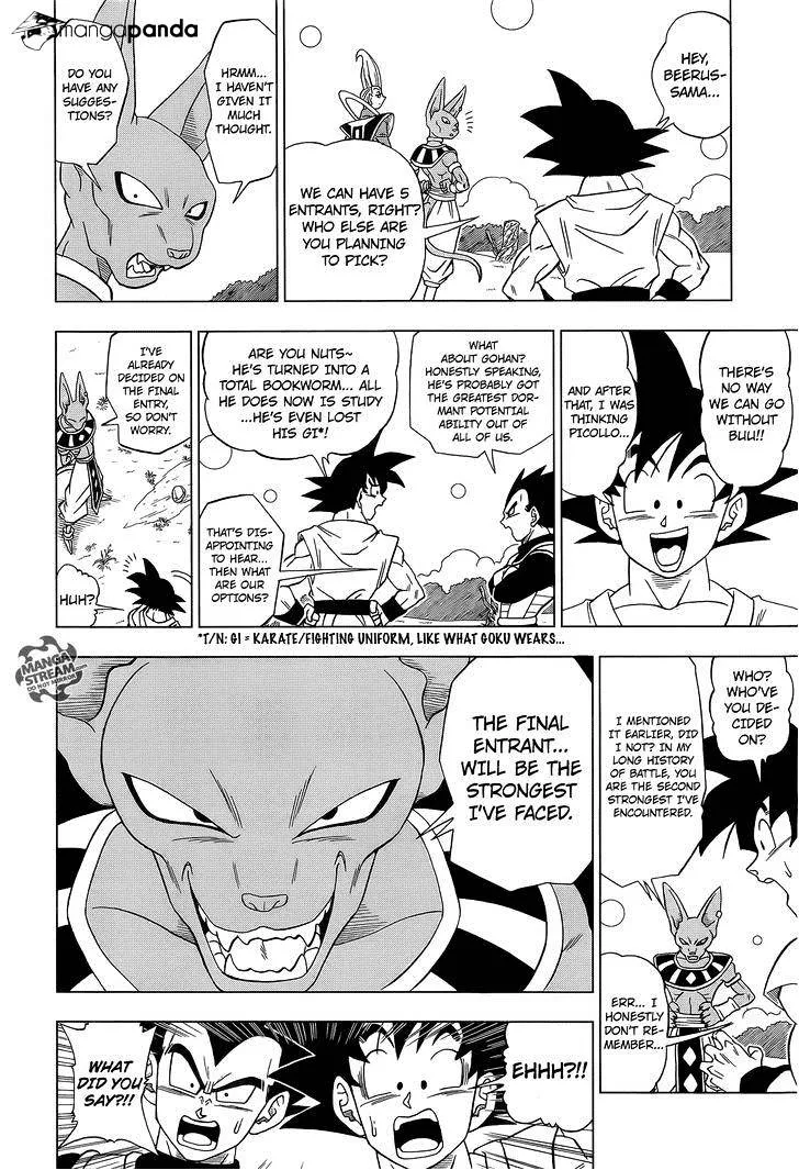 Dragon Ball Super Chapter 6 page 12 - Chapter 6: Tournament Preparation