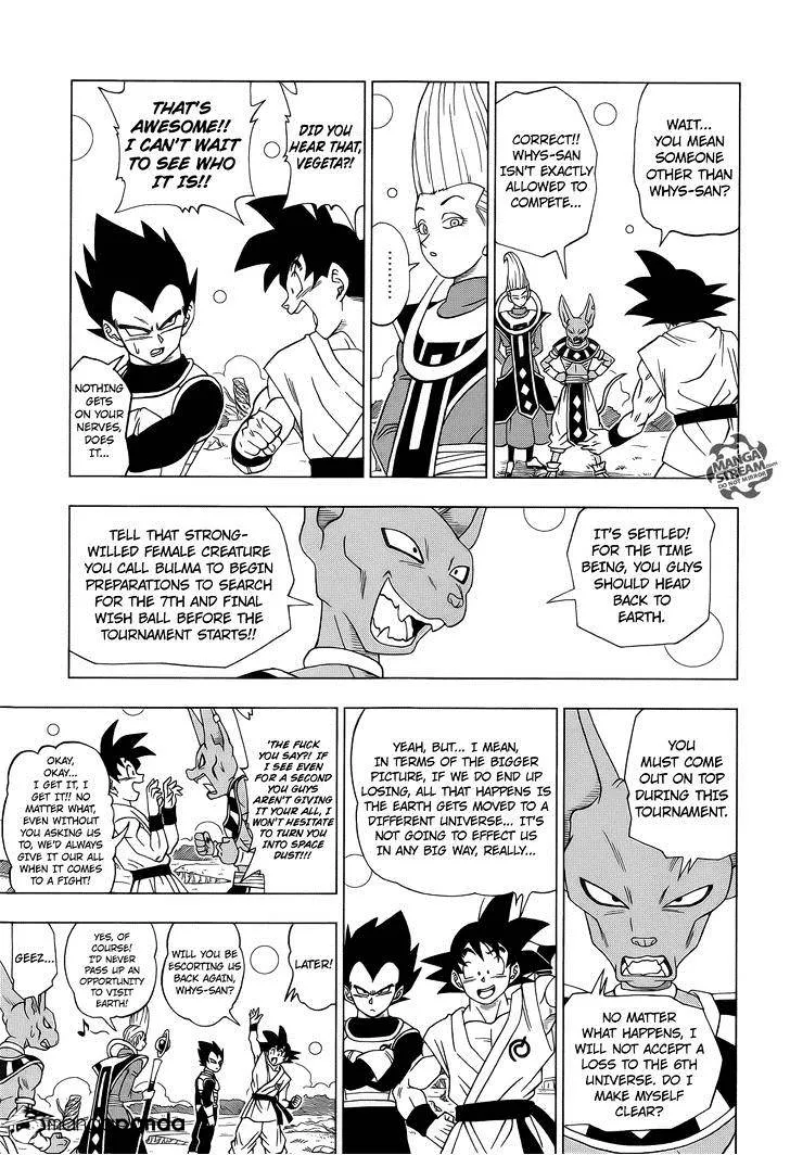 Dragon Ball Super Chapter 6 page 13 - Chapter 6: Tournament Preparation