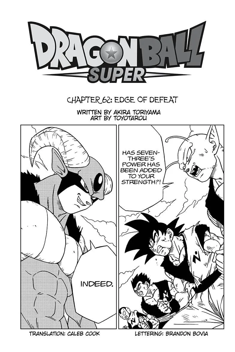 Dragon Ball Super Chapter 62 page 1 - Chapter 62: Edge of Defeat