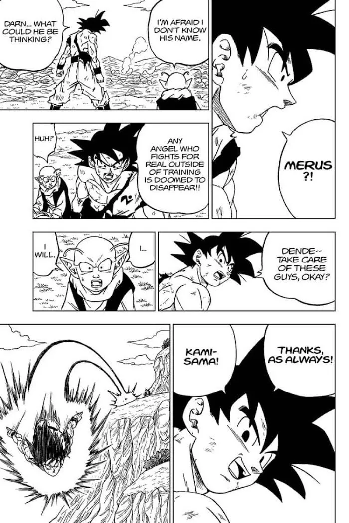 Dragon Ball Super Chapter 63 page 15 - Chapter 63: Merus's Resolve