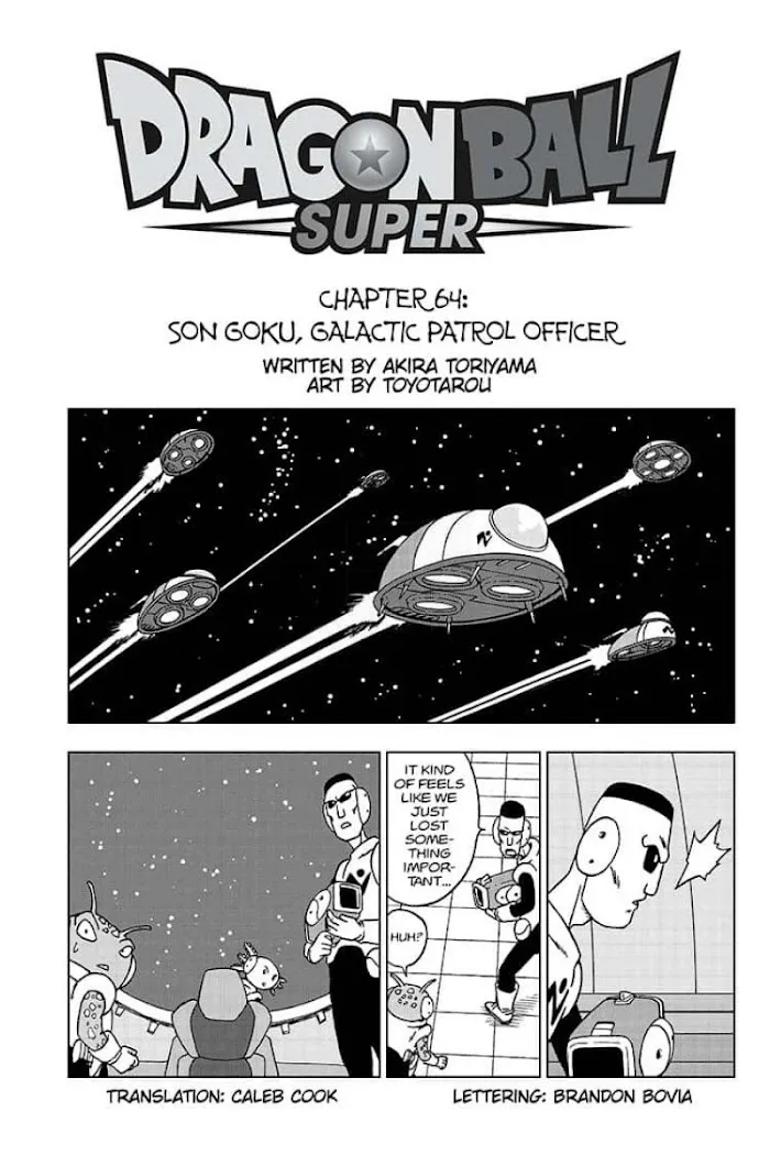 Dragon Ball Super Chapter 64 page 1 - Chapter 64: Son Goku, Galactic Patrol Officer