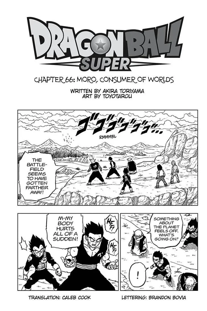 Dragon Ball Super Chapter 66 page 1 - Chapter 66: Moro, Consumer of Worlds