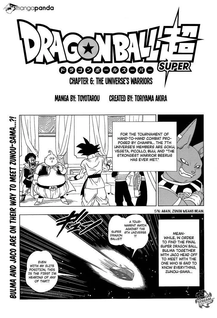 Dragon Ball Super Chapter 7 page 1 - Chapter 7: Warriors from Universe 6