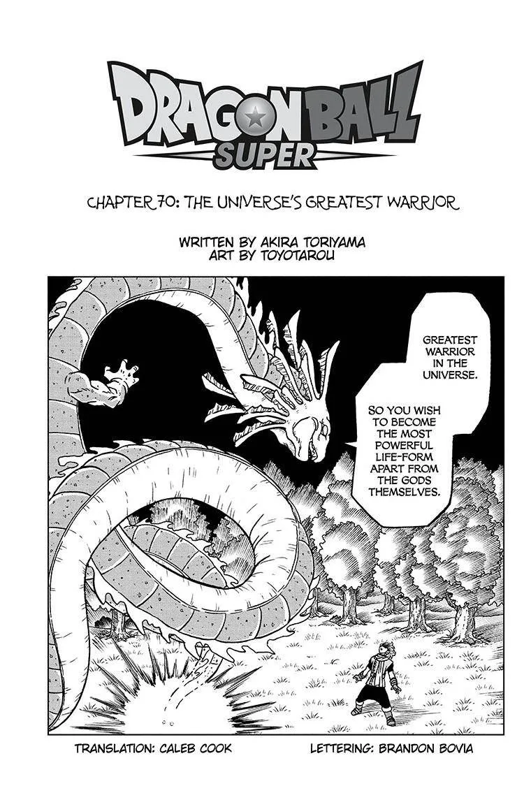 Dragon Ball Super Chapter 70 page 1 - Chapter 70: The Universe's Greatest Warrior