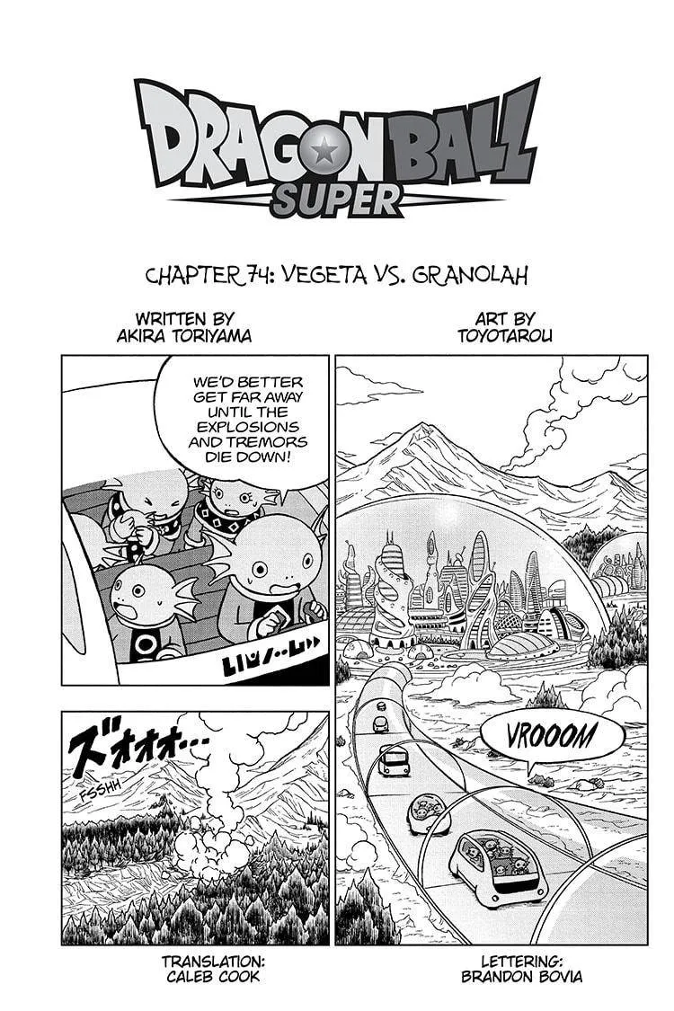 Dragon Ball Super Chapter 74 page 1 - Chapter 74: Vegeta Vs. Granolah
