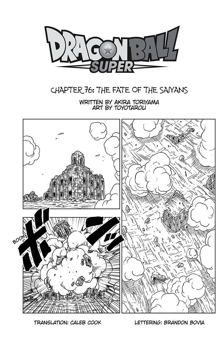 Dragon Ball Super Chapter 76 page 1 - Chapter 76: The Fate of the Saiyans