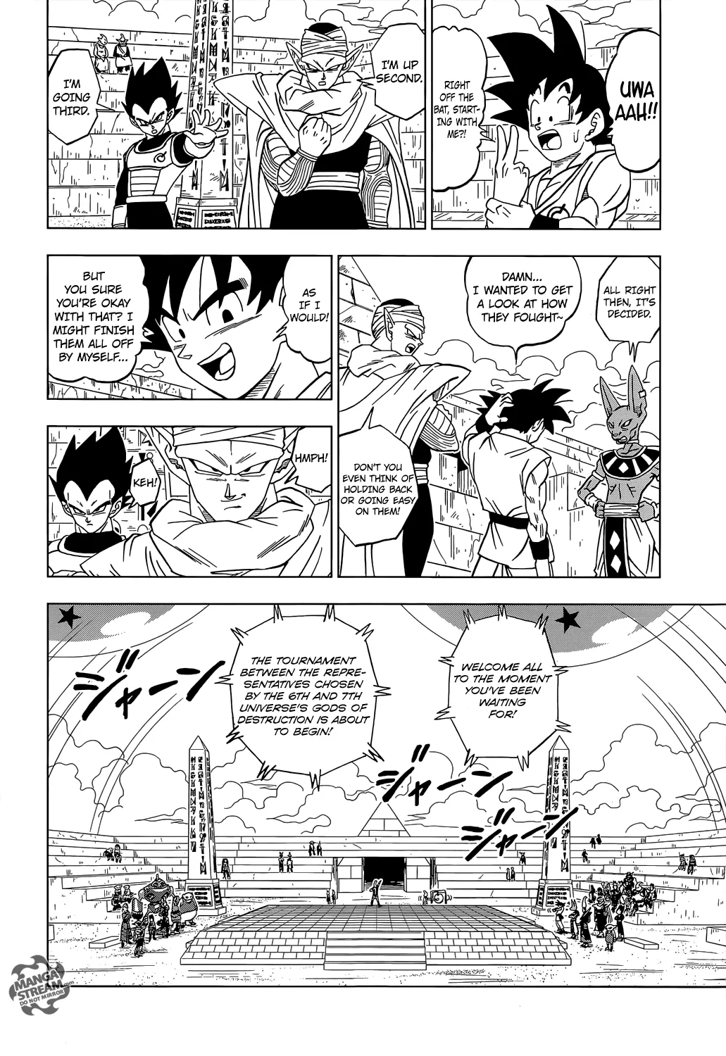 Dragon Ball Super Chapter 8 page 8 - Chapter 8: The Battle Begins!