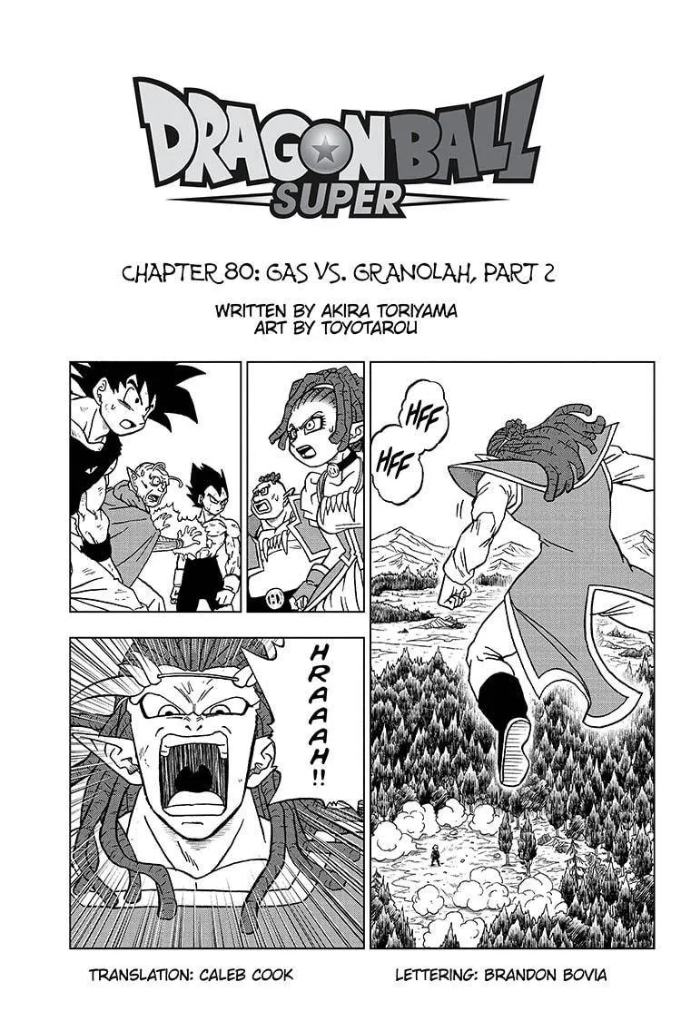 Dragon Ball Super Chapter 80 page 1 - Chapter 80: Gas Vs. Granolah, Part 2