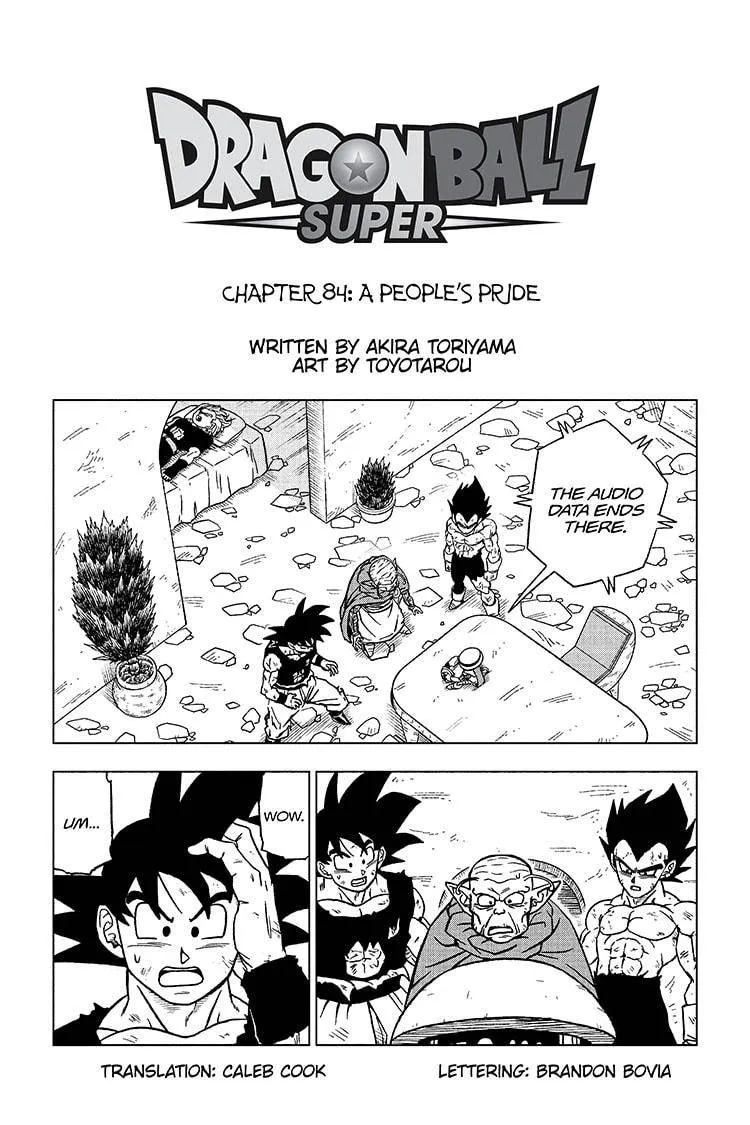 Dragon Ball Super Chapter 84 page 1 - Chapter 84: A People's Pride