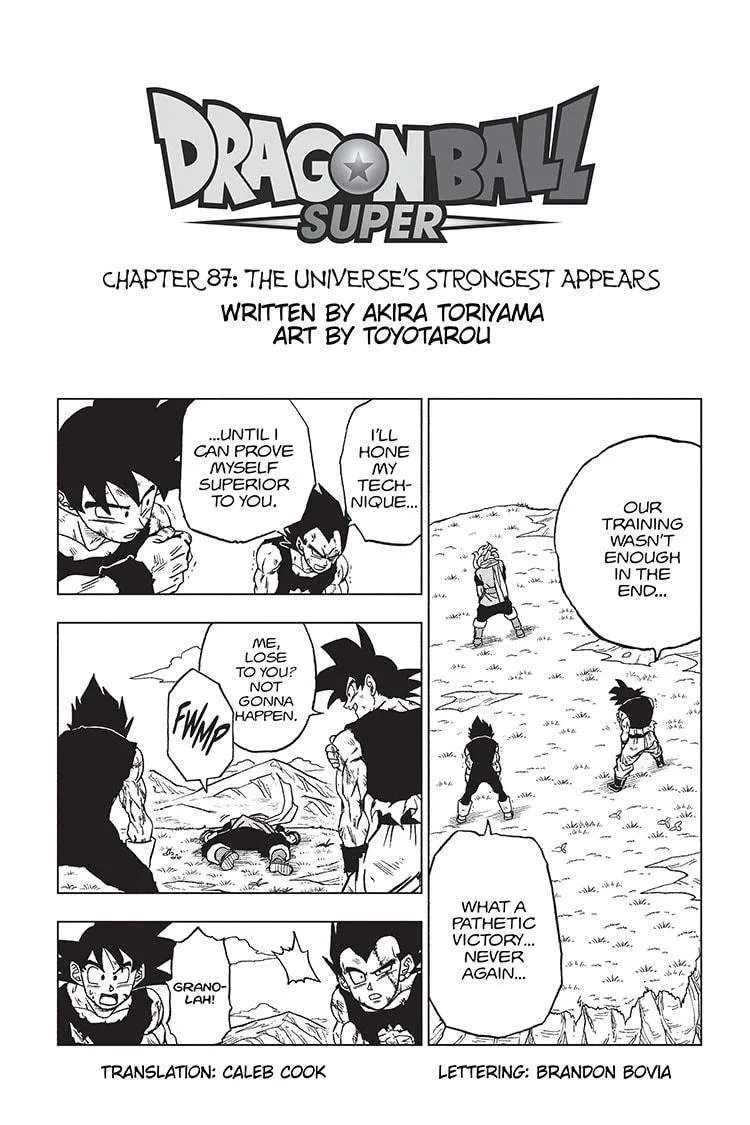 Dragon Ball Super Chapter 87 page 1 - Chapter 87: The Universe's Strongest Appears