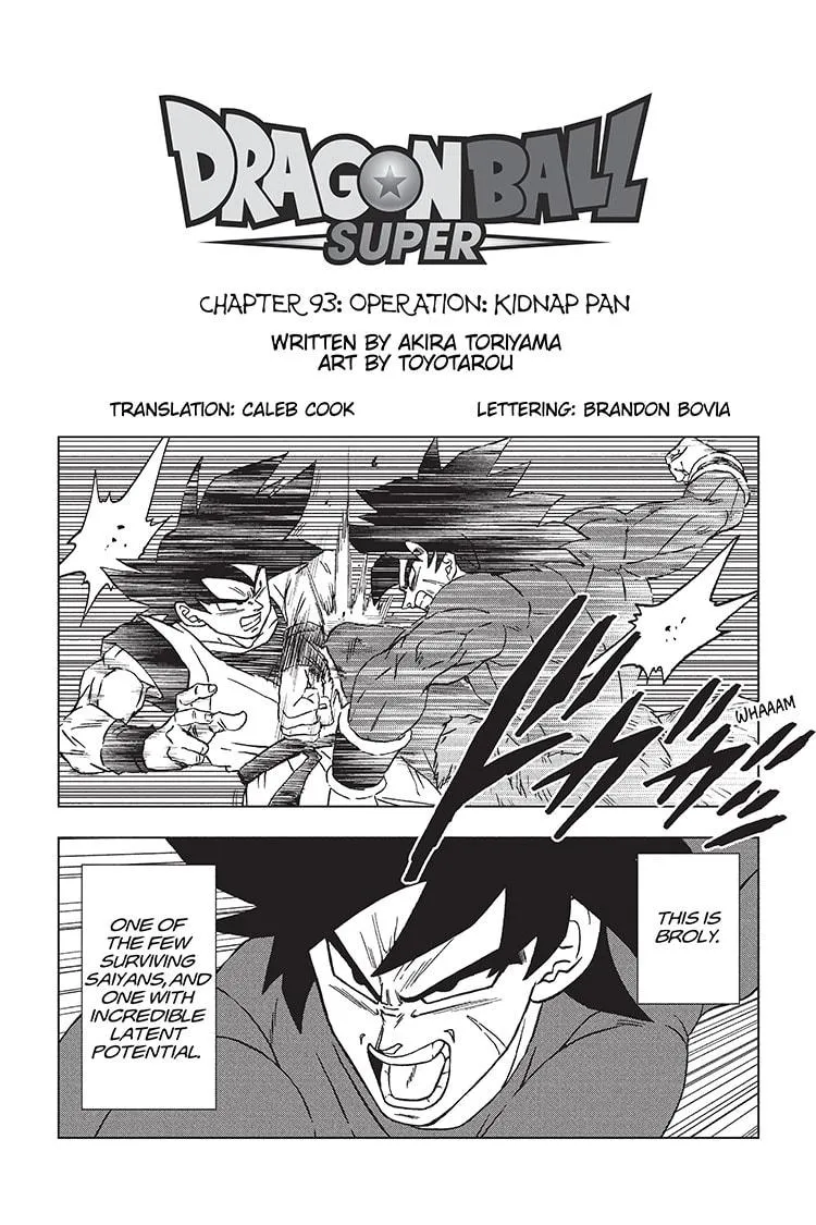 Dragon Ball Super Chapter 93 page 1 - Chapter 93: Operation: Kidnap Pan