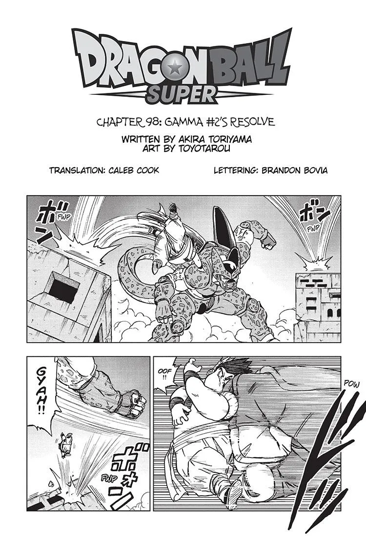 Dragon Ball Super Chapter 98 page 1 - Chapter 98: Gamma 2's Resolve