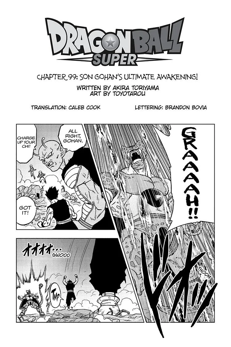 Dragon Ball Super Chapter 99 page 1 - Chapter 99: Son Gohan's Ultimate Awakening!