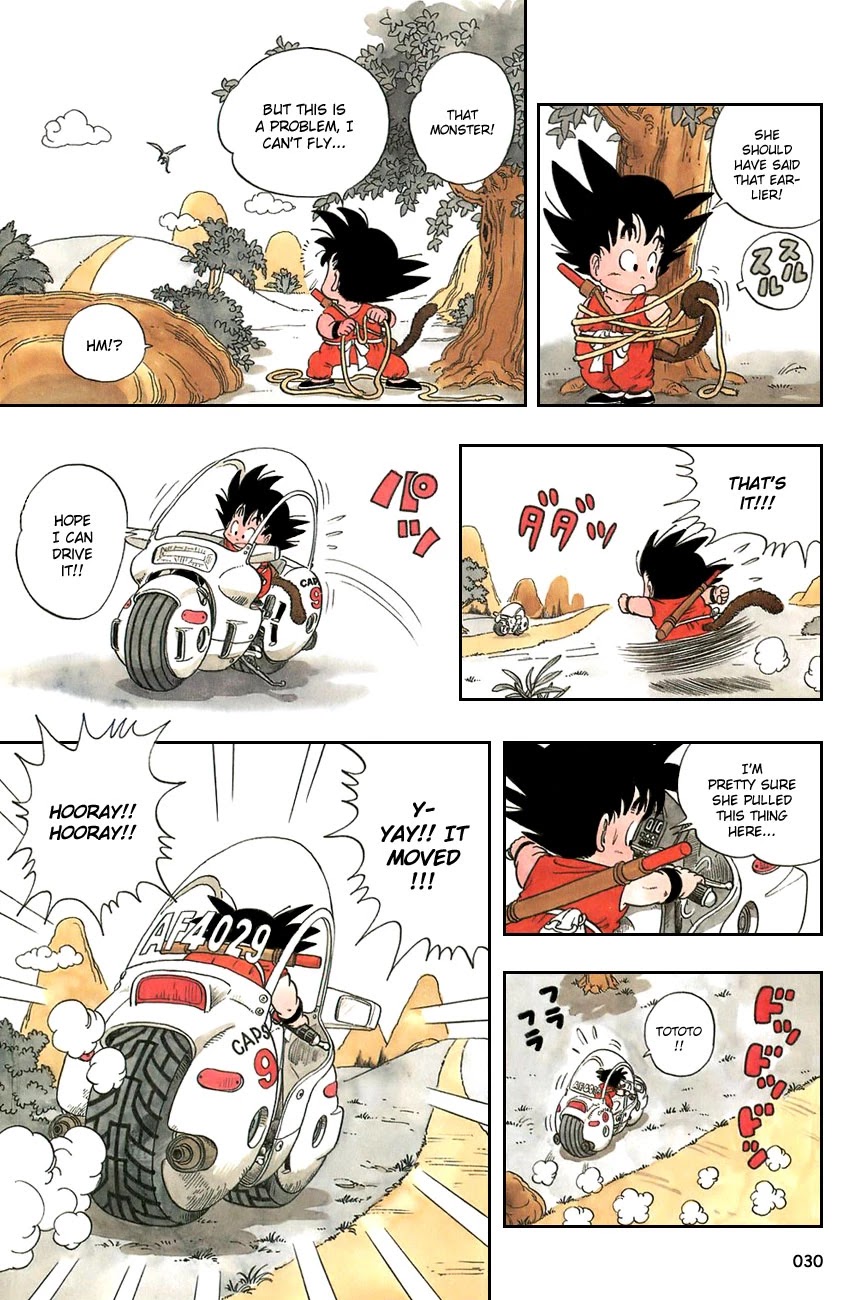 Dragon Ball Chapter 1 page 32 - Chapter 1: Bloomers and the Monkey King (Bulma and Son Goku)