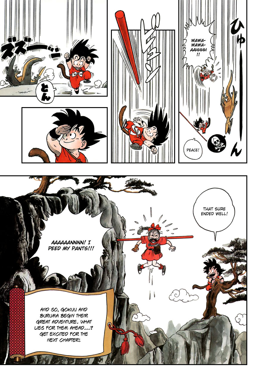 Dragon Ball Chapter 1 page 35 - Chapter 1: Bloomers and the Monkey King (Bulma and Son Goku)