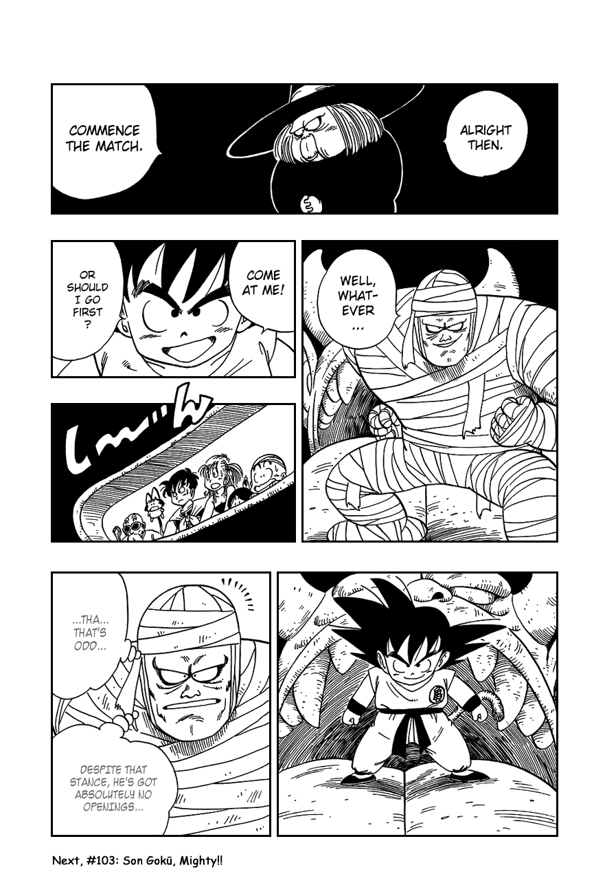 Dragon Ball Chapter 102 page 15 - Chapter 102: Goku at the Plate!