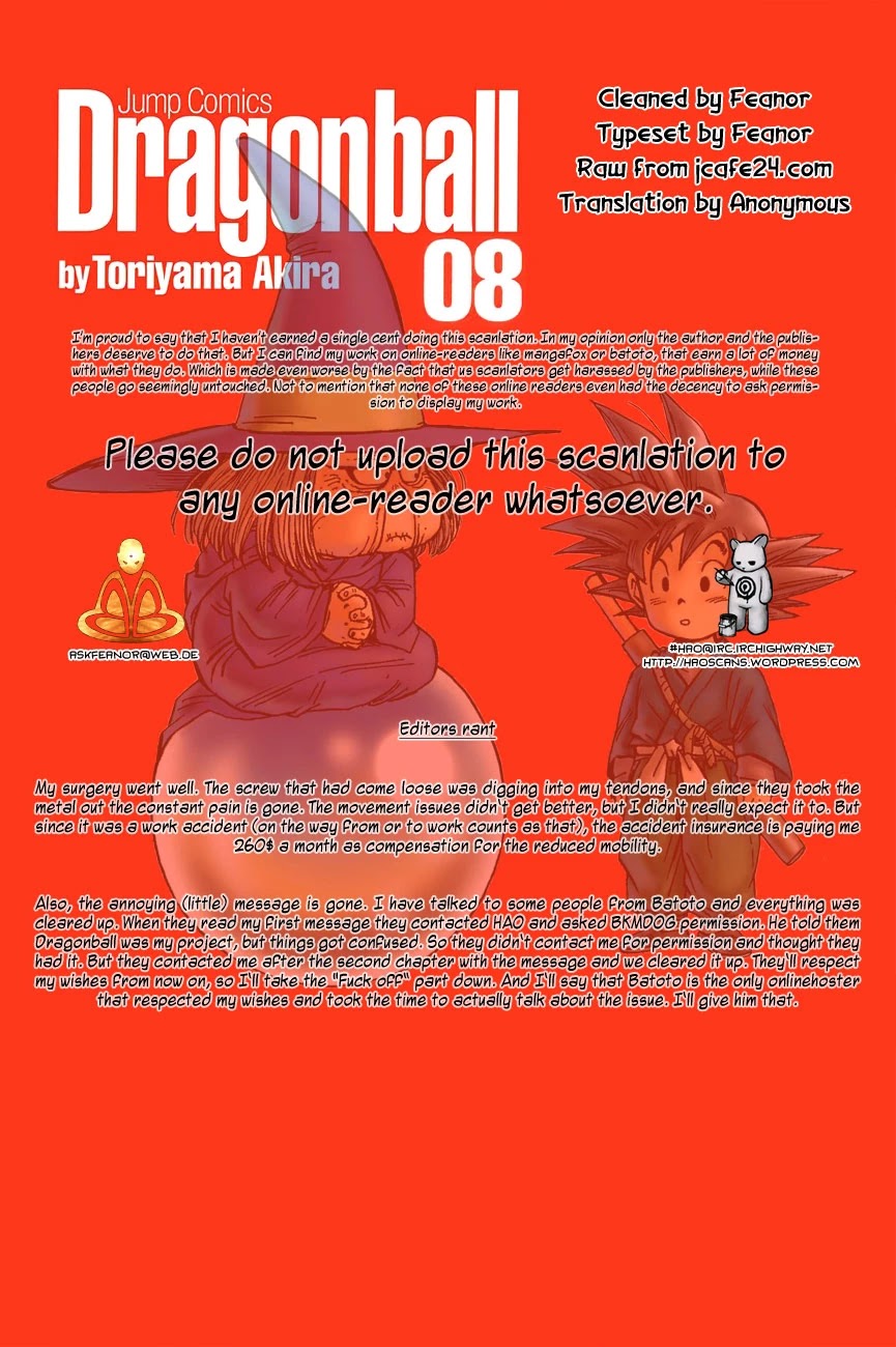 Dragon Ball Chapter 118 page 1 - Chapter 118: The Cruelty of Tenshinhan