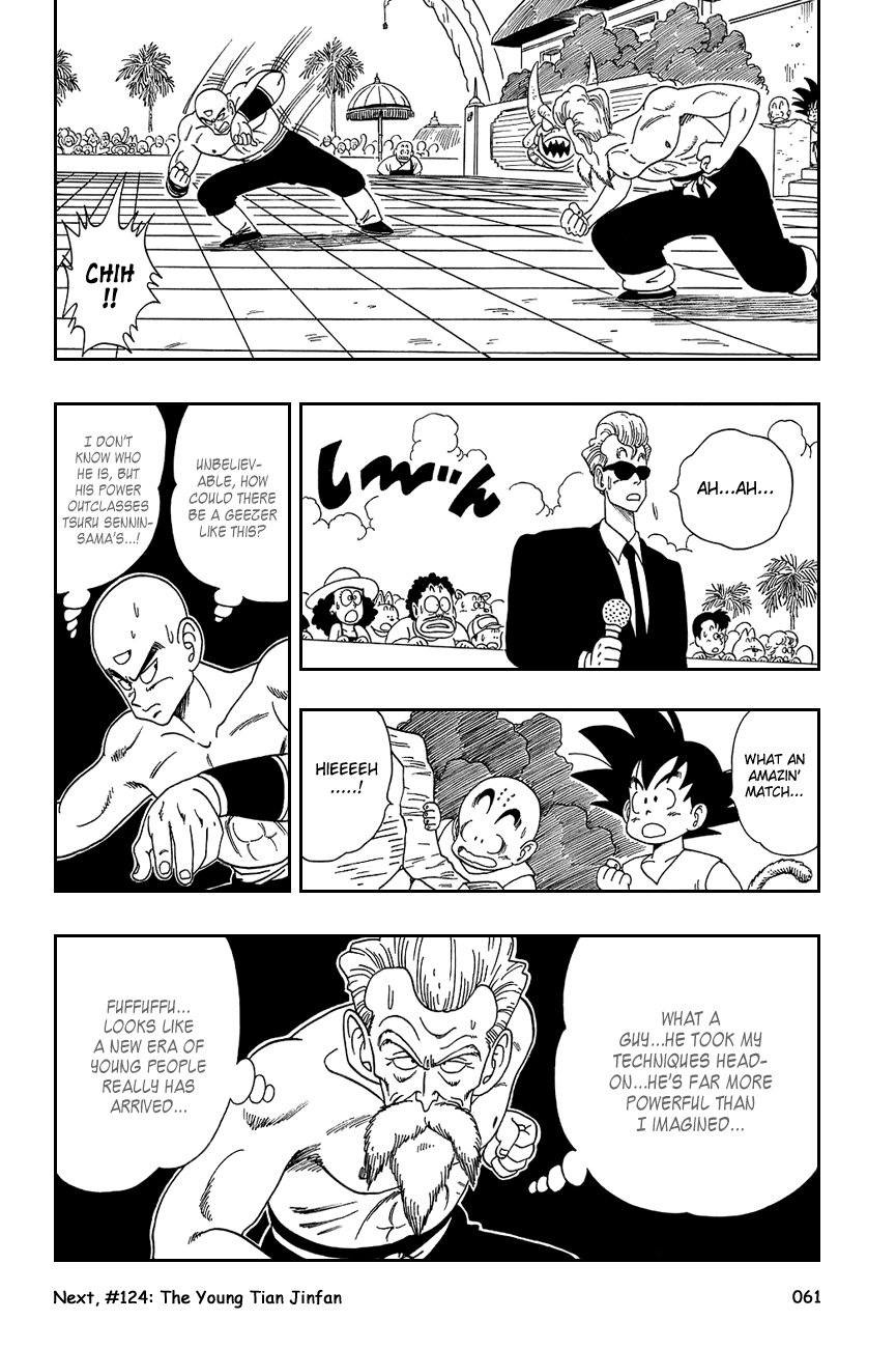 Dragon Ball Chapter 123 page 15 - Chapter 123: Tenshinhan vs. Jackie Chun