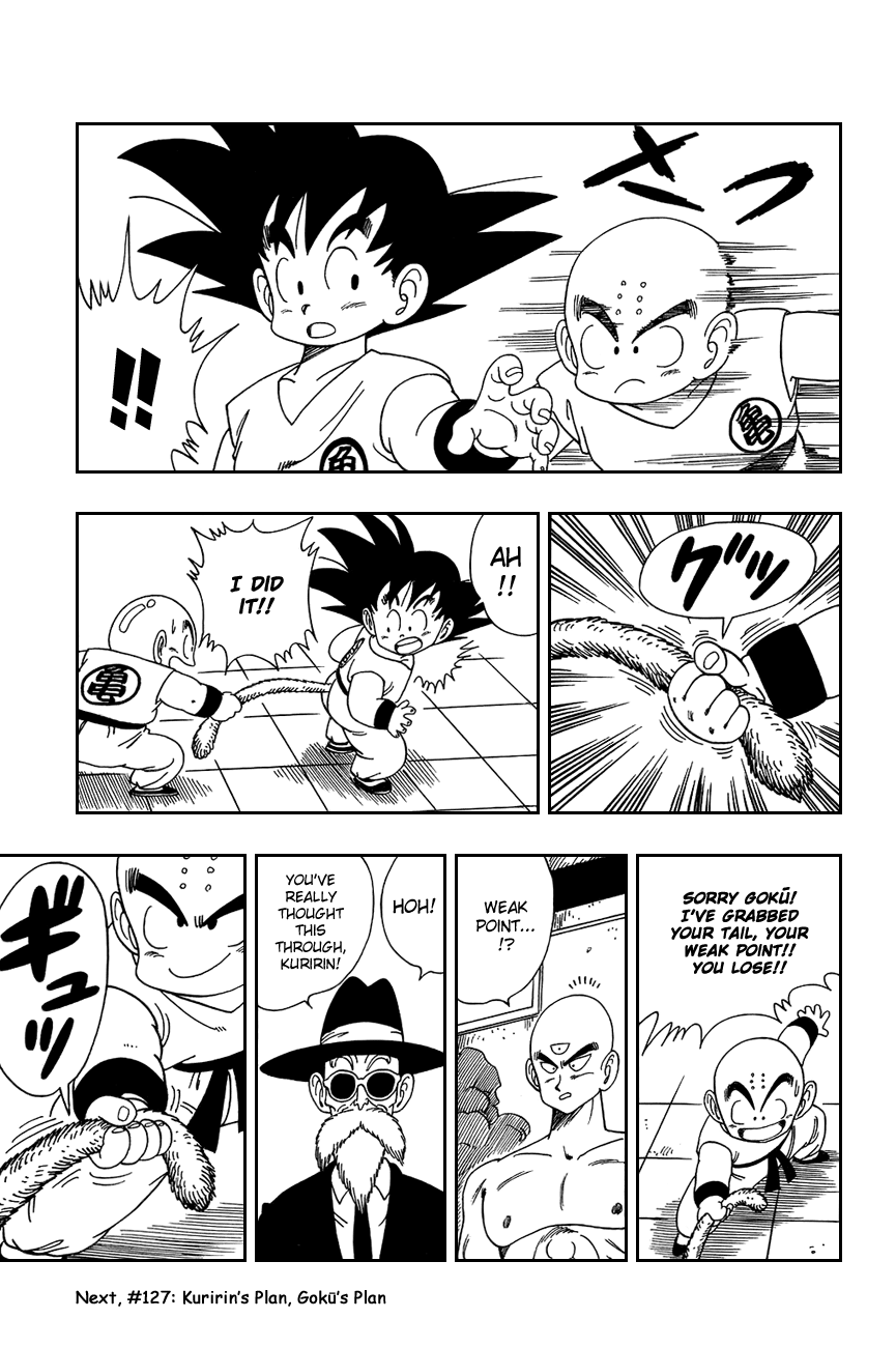 Dragon Ball Chapter 126 page 15 - Chapter 126: Goku vs. Kuririn, Part 2