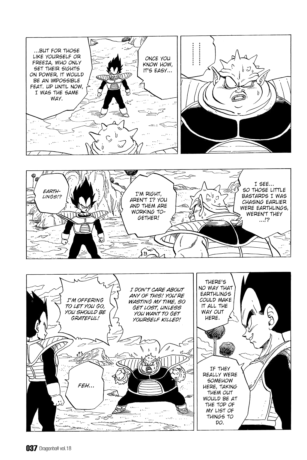 Dragon Ball Chapter 257 page 4 - Chapter 257: Vegeta vs. Dodoria