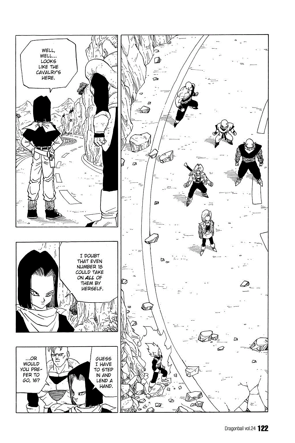 Dragon Ball Chapter 353 page 1 - Chapter 353: Vegeta vs. Android 18, Round Two