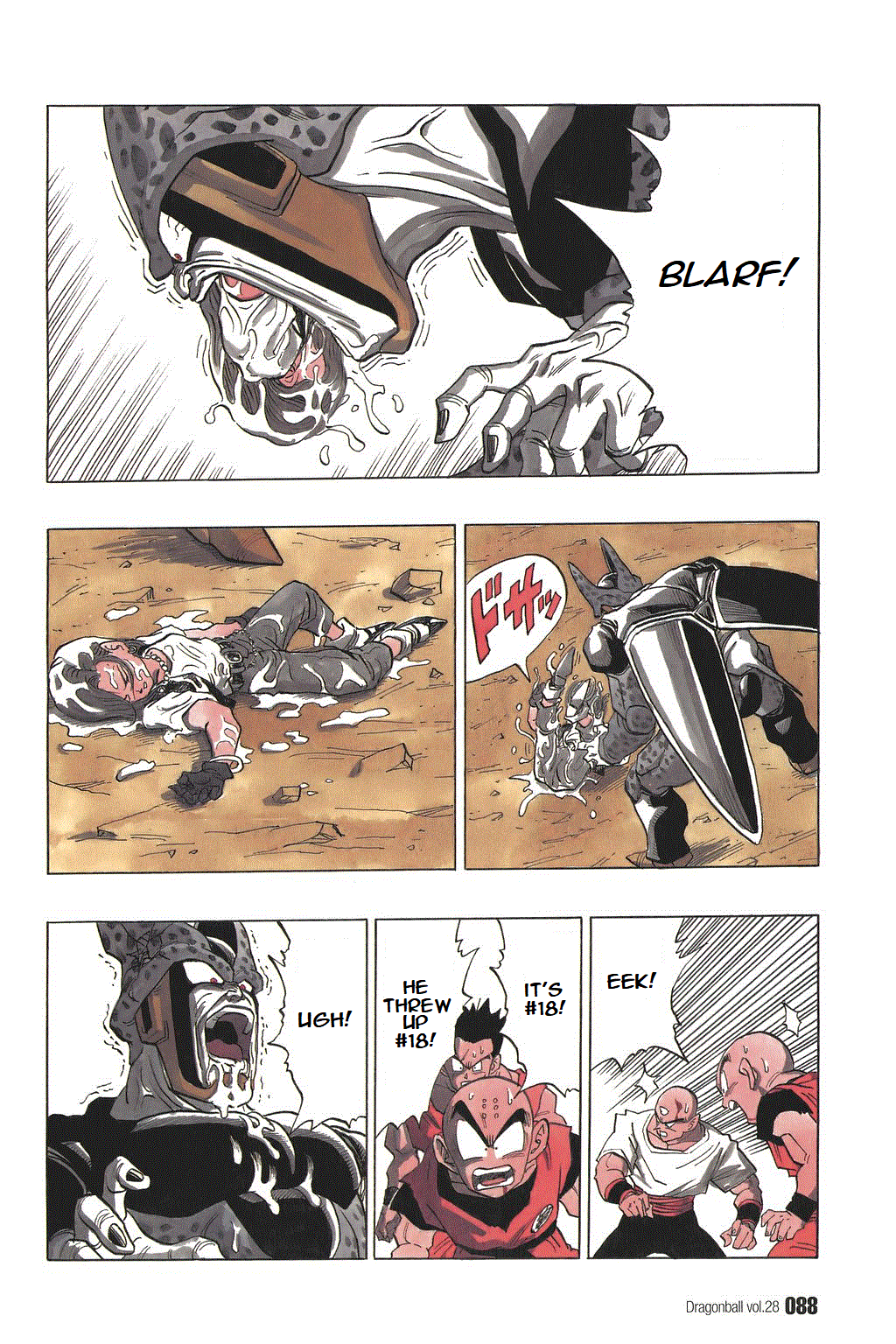 Dragon Ball Chapter 411 page 11 - Chapter 411: Cell, Driven to the Wall