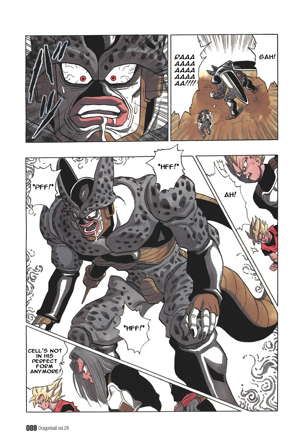 Dragon Ball Chapter 411 page 12 - Chapter 411: Cell, Driven to the Wall