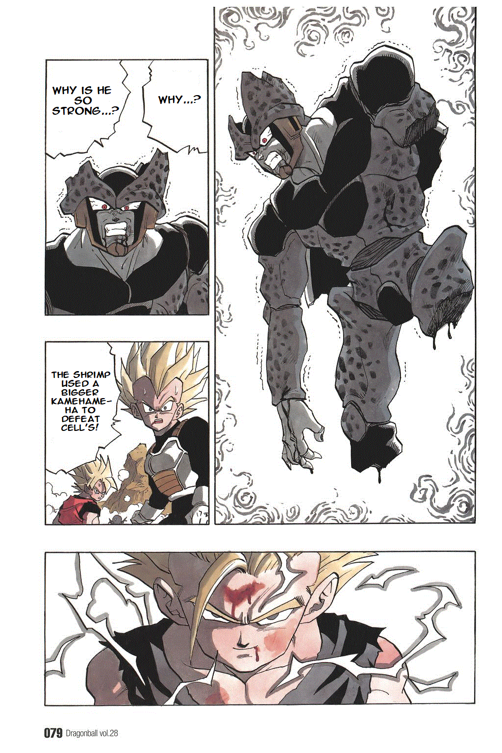 Dragon Ball Chapter 411 page 2 - Chapter 411: Cell, Driven to the Wall