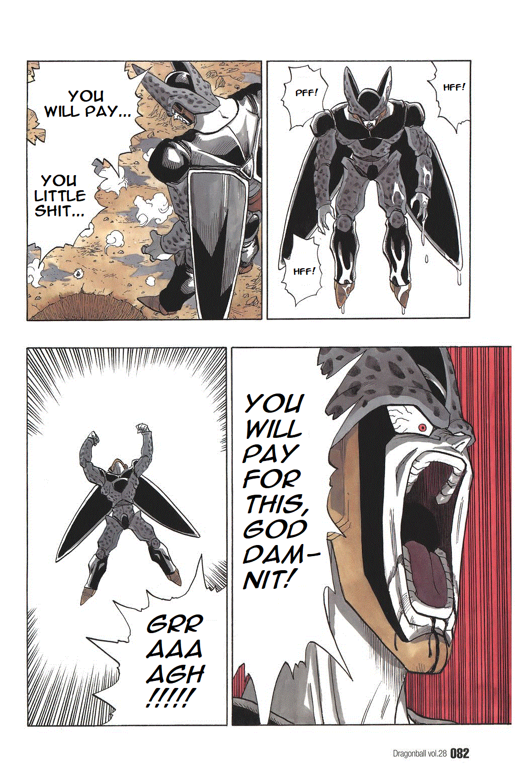 Dragon Ball Chapter 411 page 5 - Chapter 411: Cell, Driven to the Wall