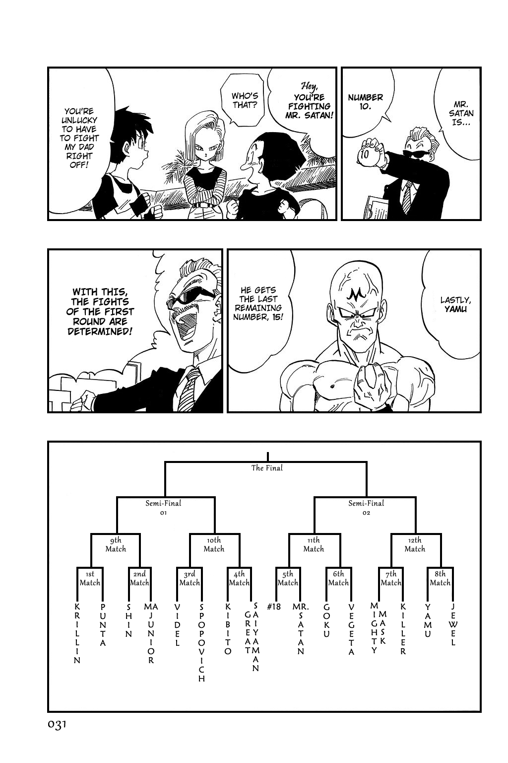 Dragon Ball Chapter 438 page 13 - Chapter 438: The Matchups Are Decided!