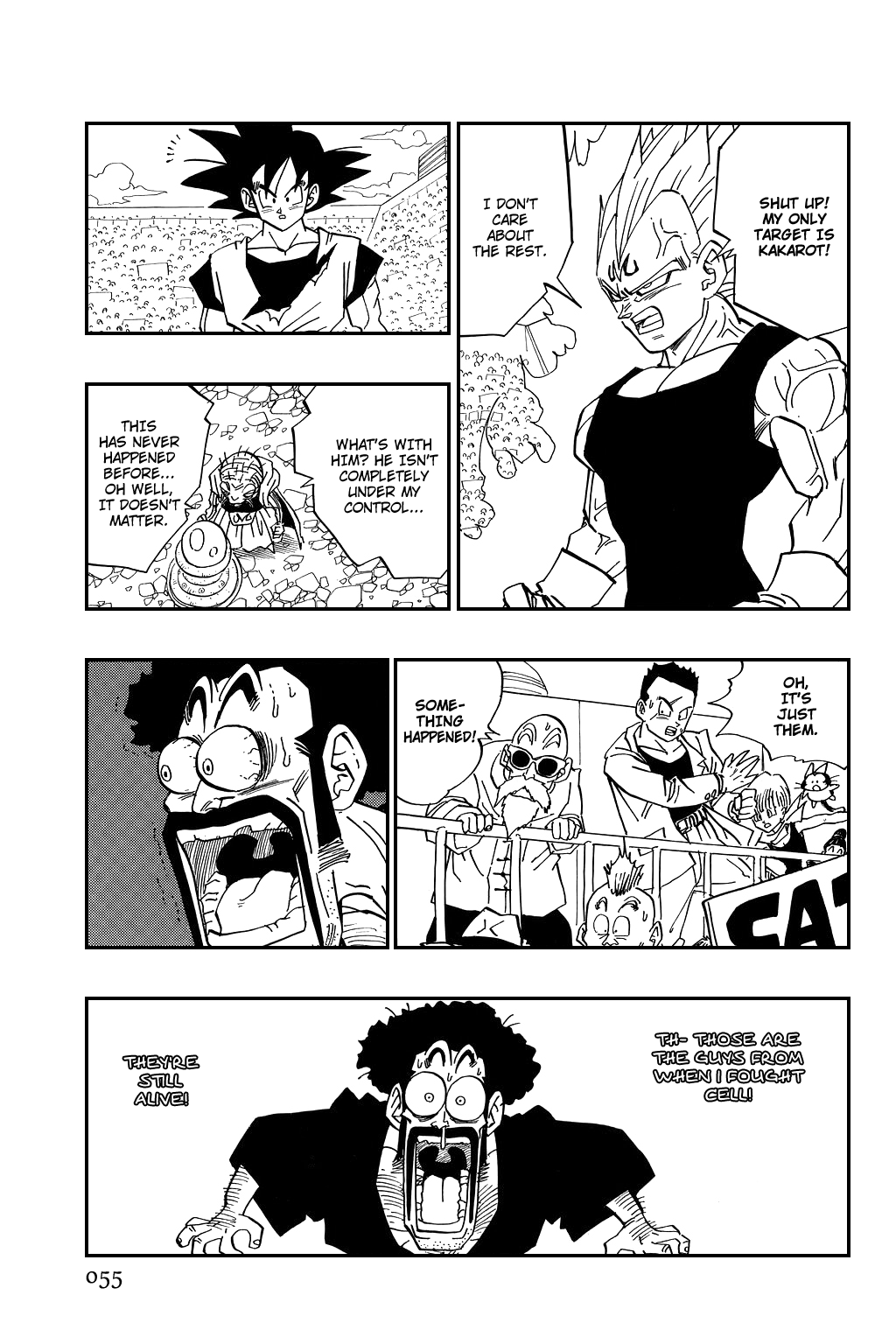 Dragon Ball Chapter 456 page 8 - Chapter 456: The Fated Showdown: Son Goku vs Vegeta!!