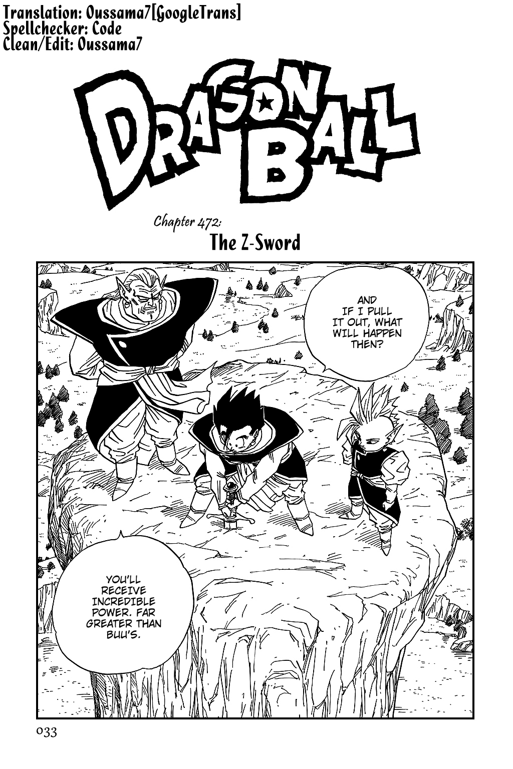 Dragon Ball Chapter 472 page 1 - Chapter 472: The Z Sword