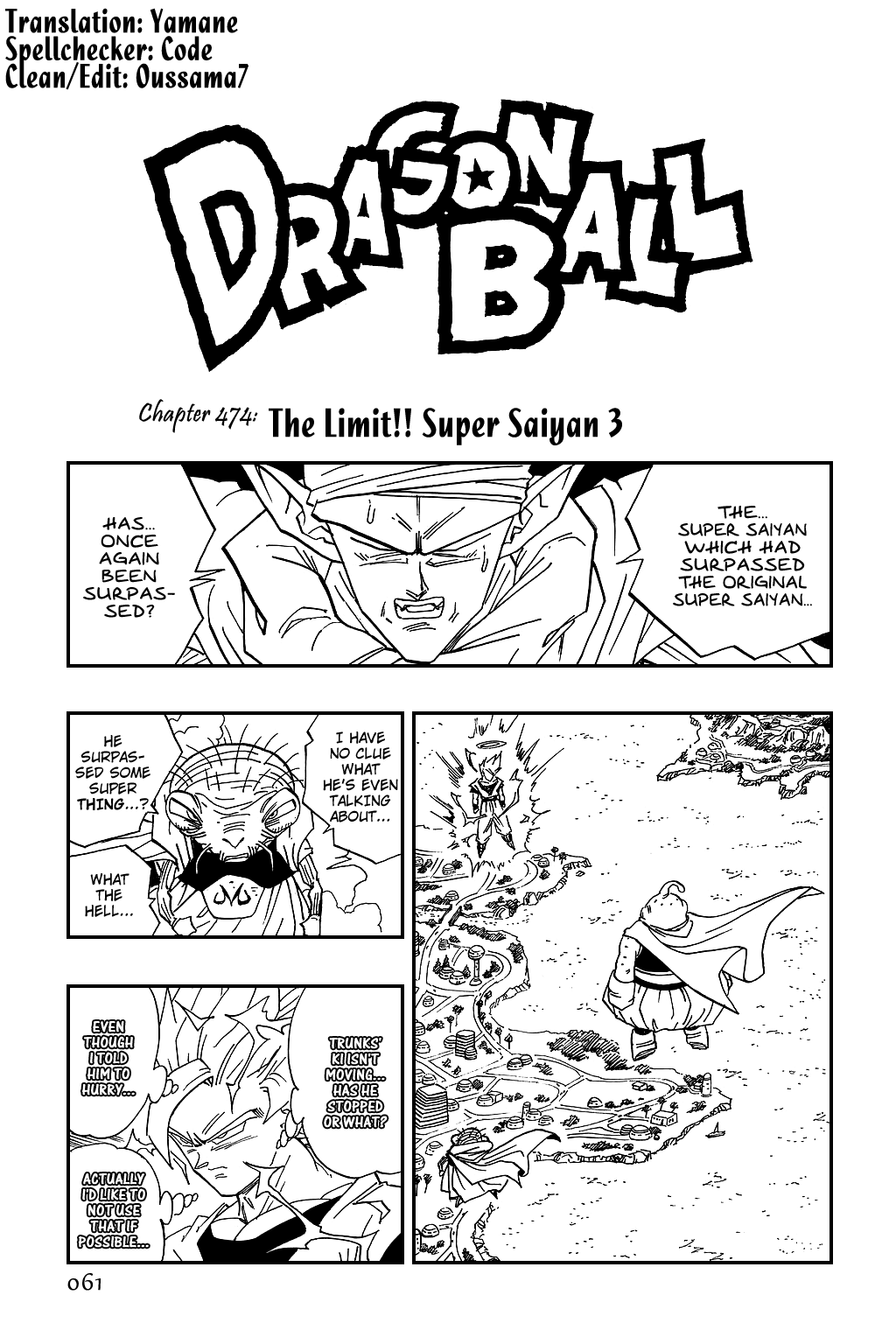 Dragon Ball Chapter 474 page 1 - Chapter 474: The Limit!! Super Saiyan 3