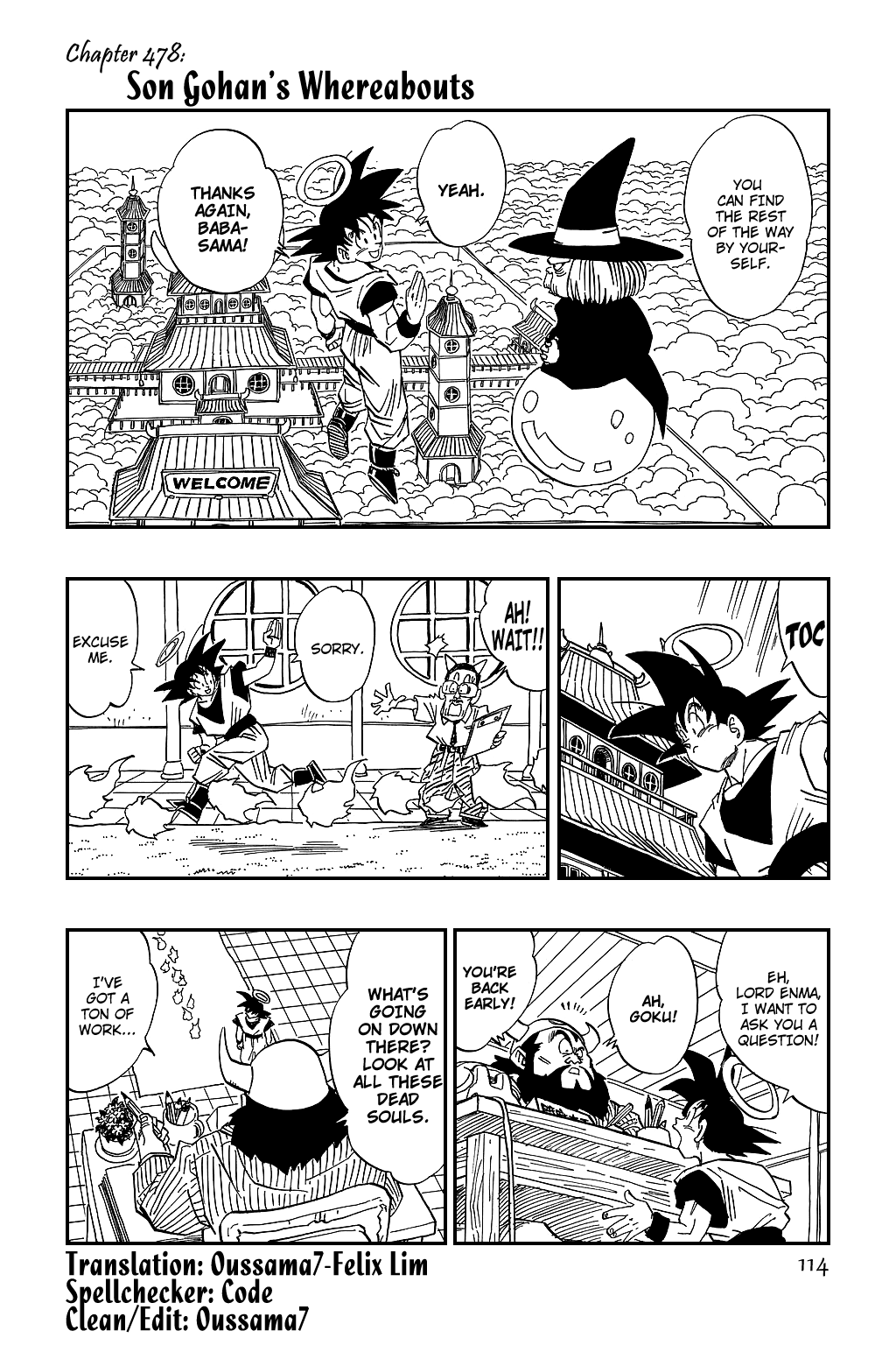 Dragon Ball Chapter 478 page 1 - Chapter 478: Son Gohan's Whereabouts