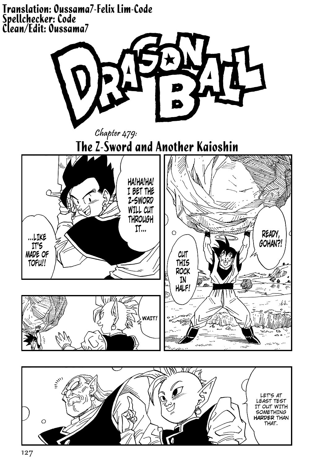 Dragon Ball Chapter 479 page 1 - Chapter 479: The Z Sword and Another Kaioshin