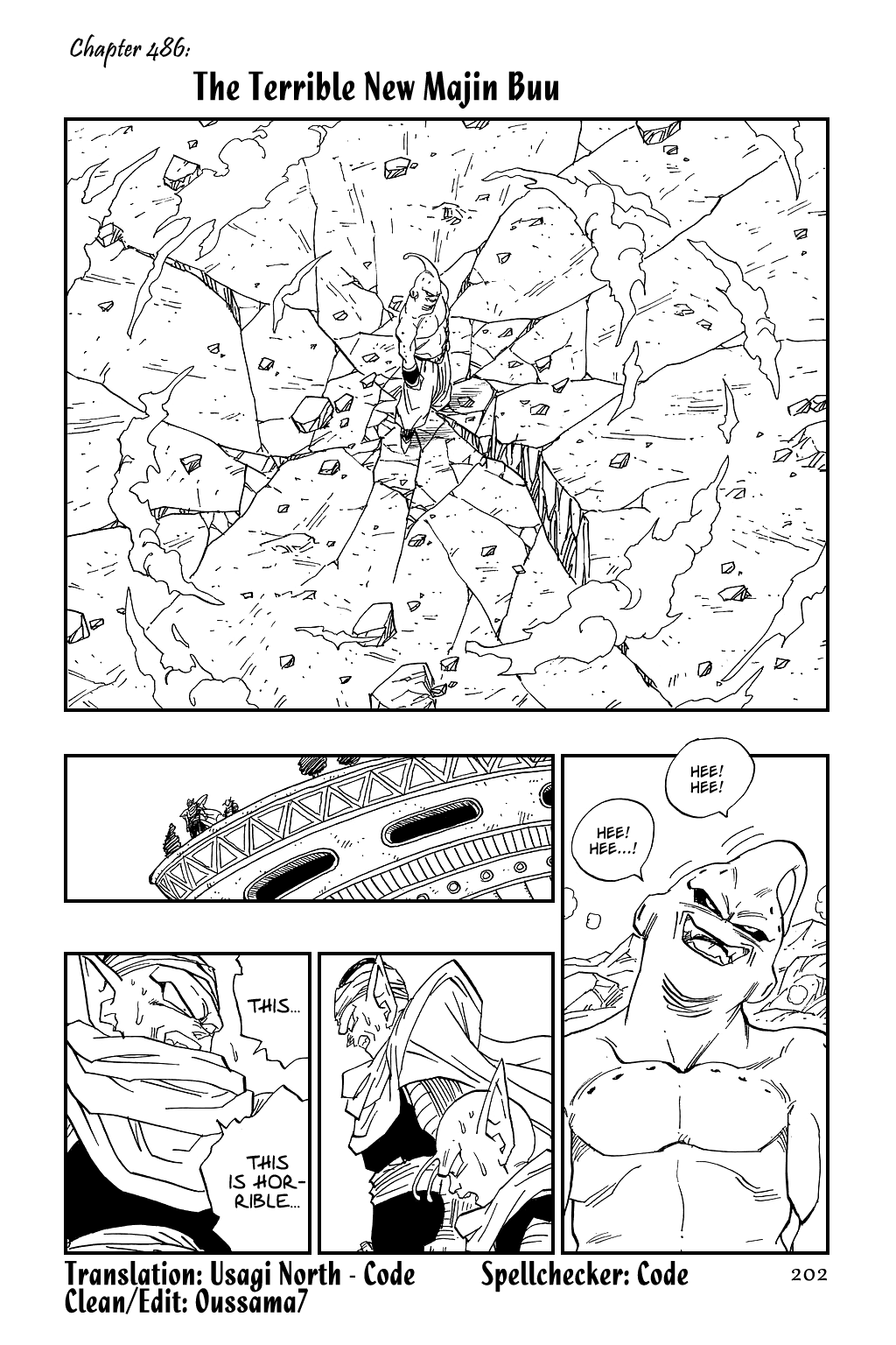 Dragon Ball Chapter 486 page 1 - Chapter 486: The Terrible New Majin Buu