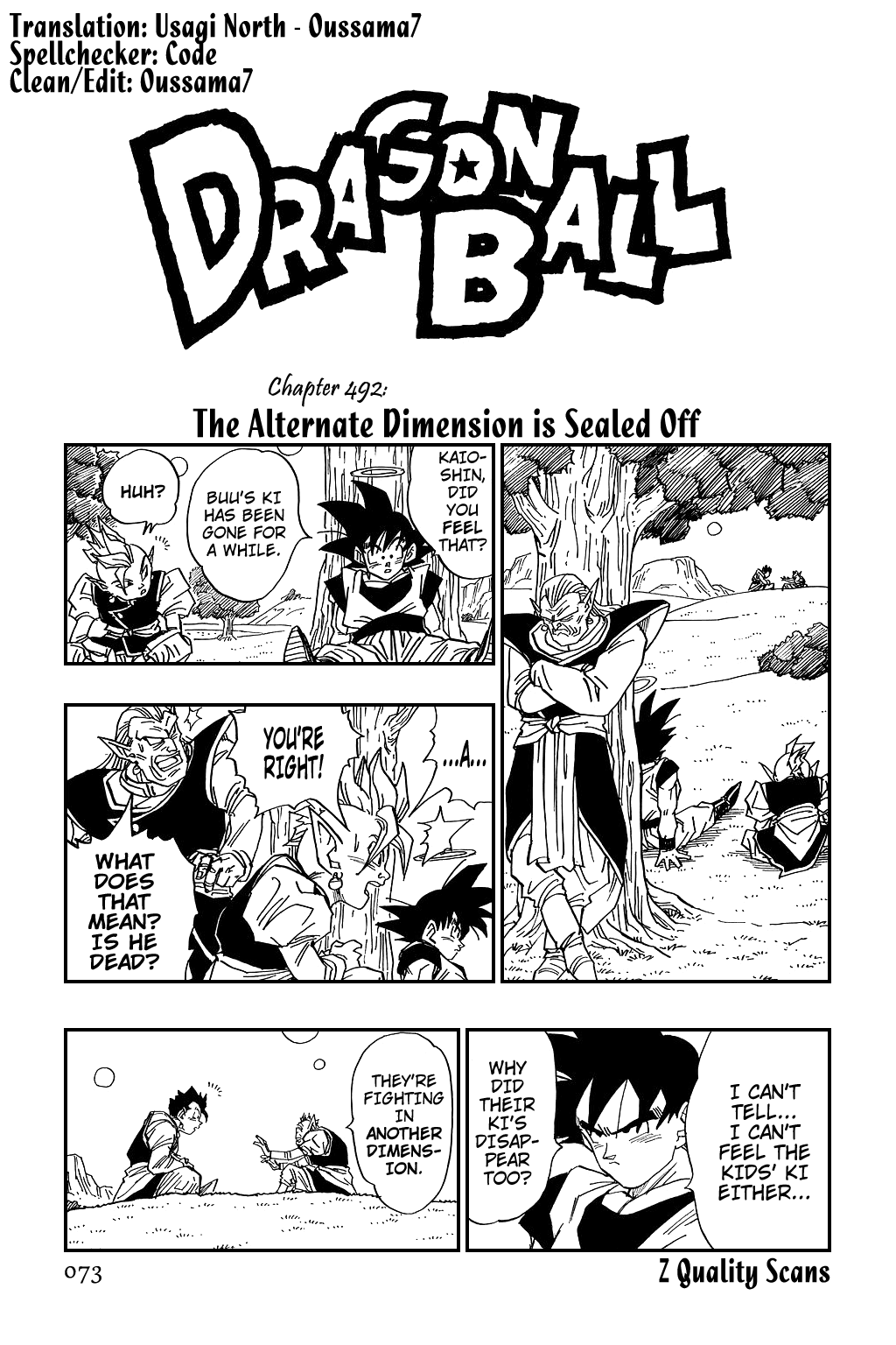 Dragon Ball Chapter 492 page 1 - Chapter 492: The Alternate Dimension is Sealed Off