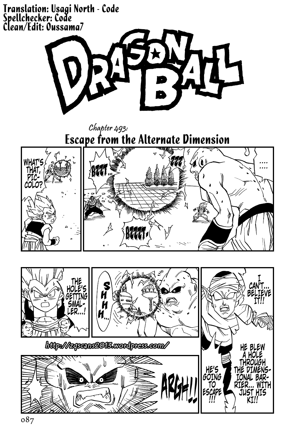 Dragon Ball Chapter 493 page 1 - Chapter 493: Escape from the Alternate Dimension