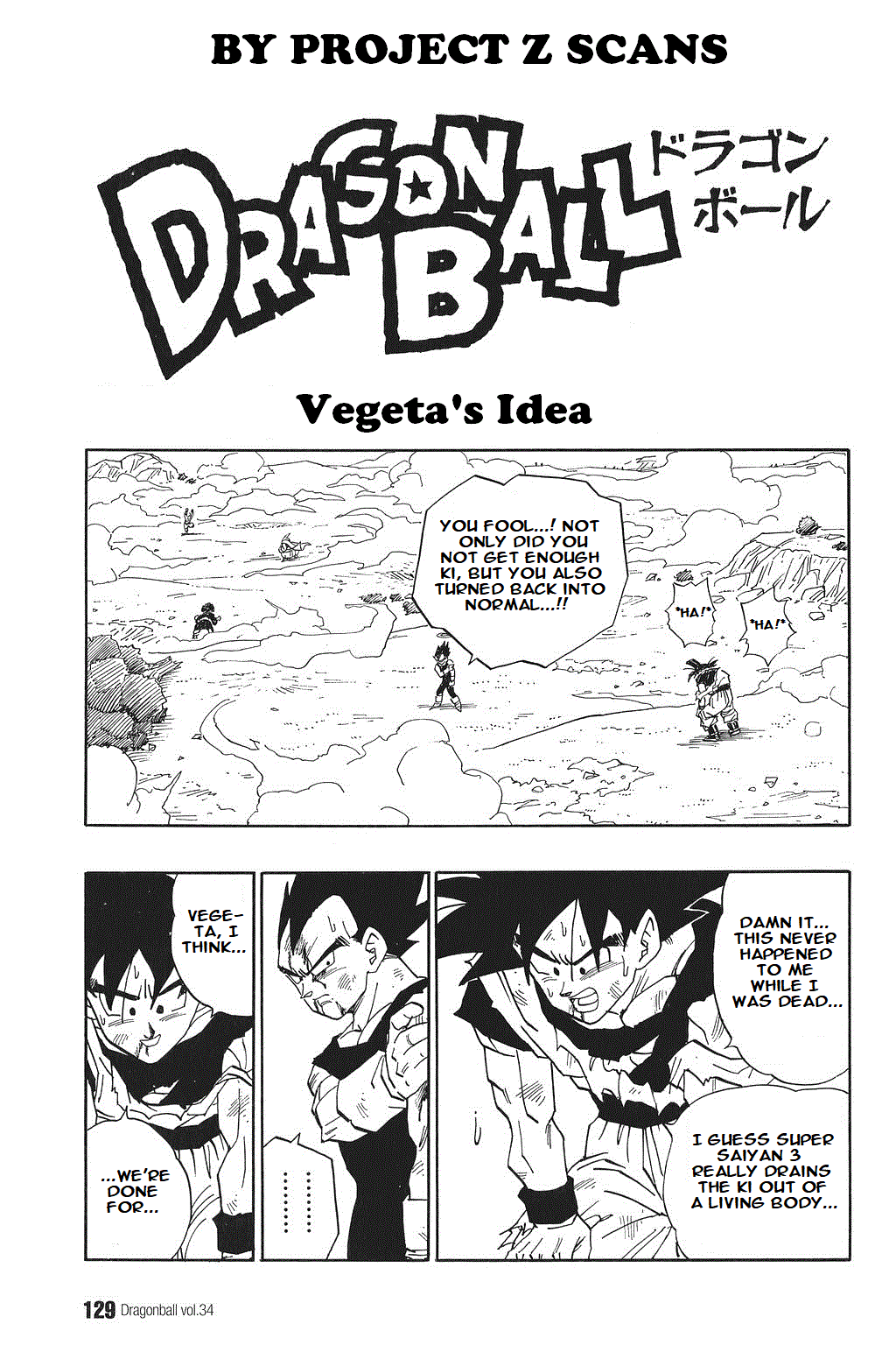 Dragon Ball Chapter 513 page 1 - Chapter 513: Vegeta's Idea