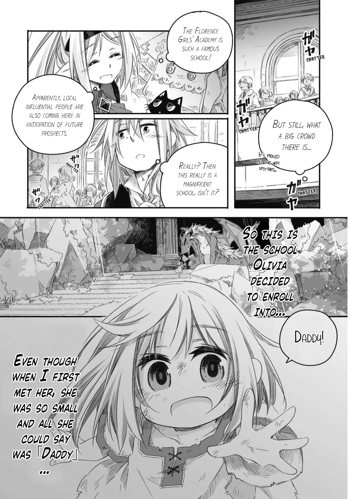 Dragon Daddy Diaries: A Girl Grows to Greatness Chapter 13 page 16 - Chapter 13: Dragon, attending the school entrance ceremony